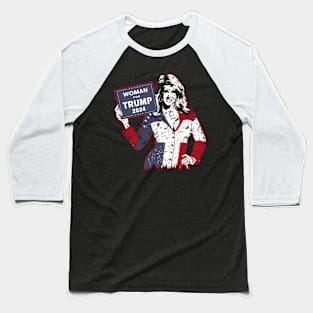 Woman For Trump 2024 Election Usa Baseball T-Shirt